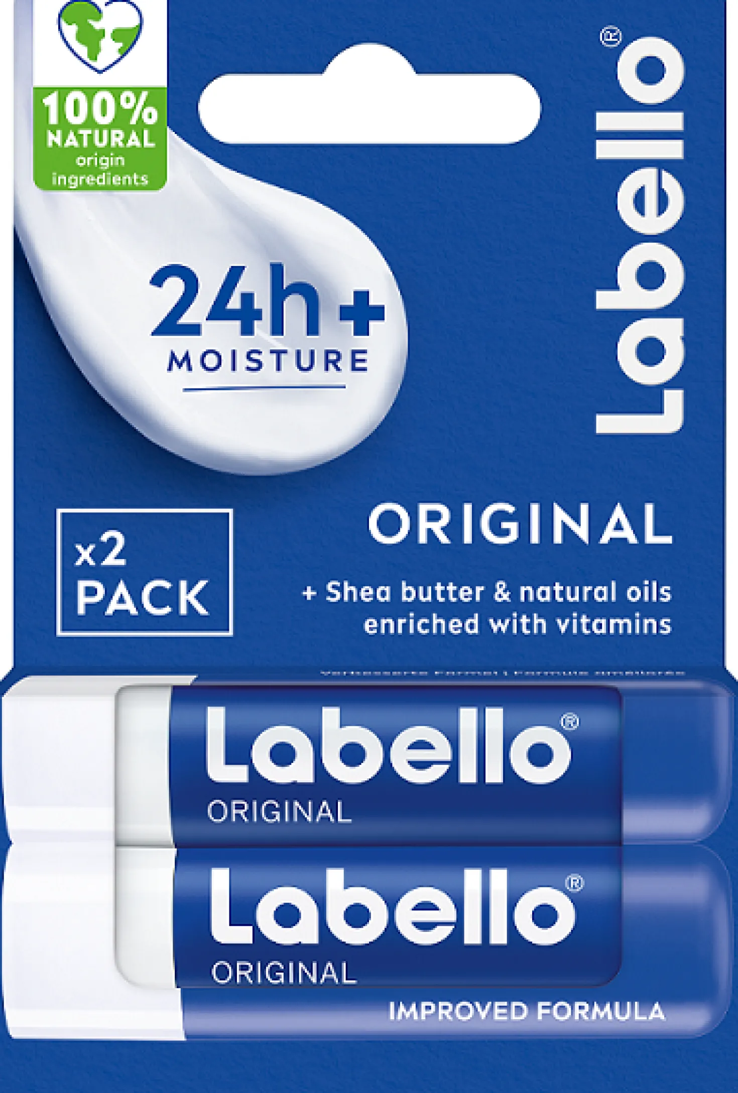 Läppbalsam Labello Original Twinpack, 2x4,8g