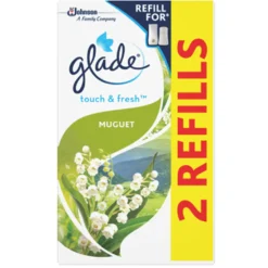 Luftfräschare Glade Touch&Fresh Muguet Refill, liljekonvalj, 12x10ml