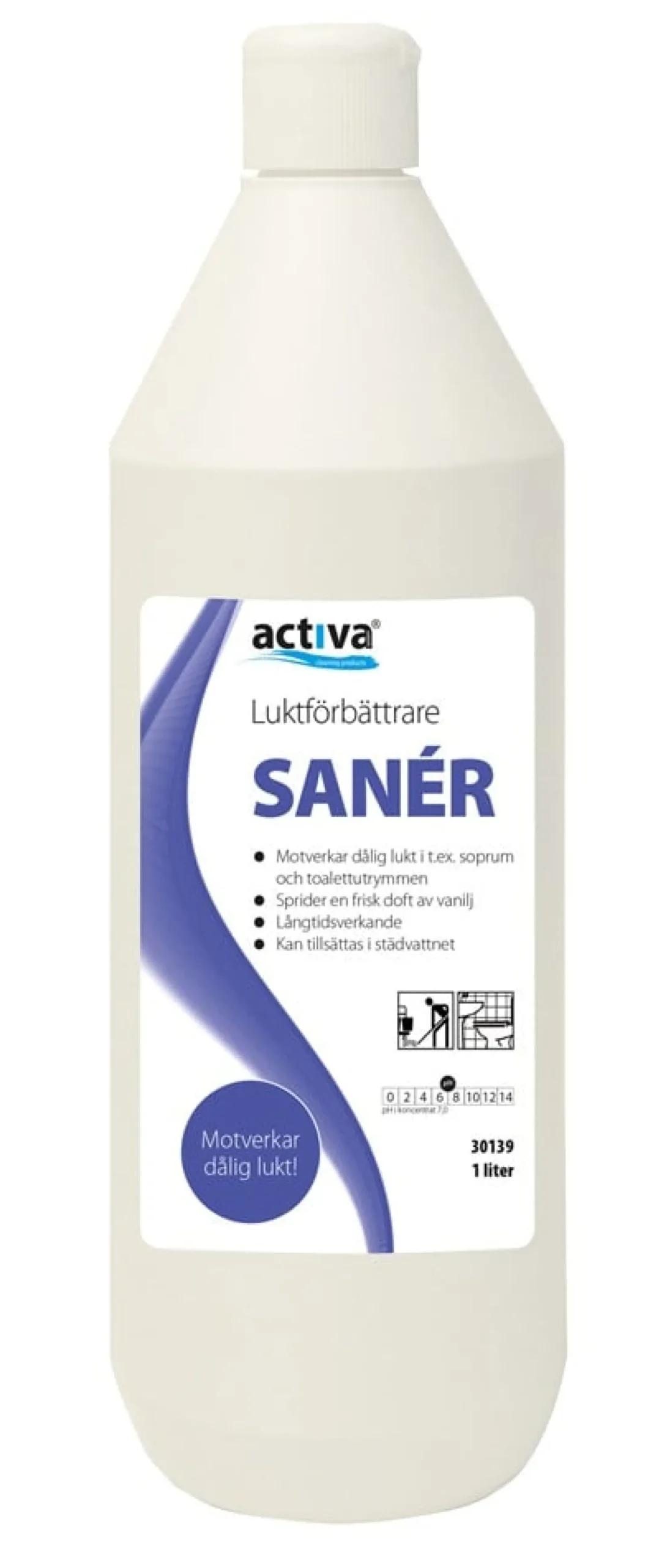 Luktförbättrare Activa Sanér Vanilj, koncentrerad, 1L