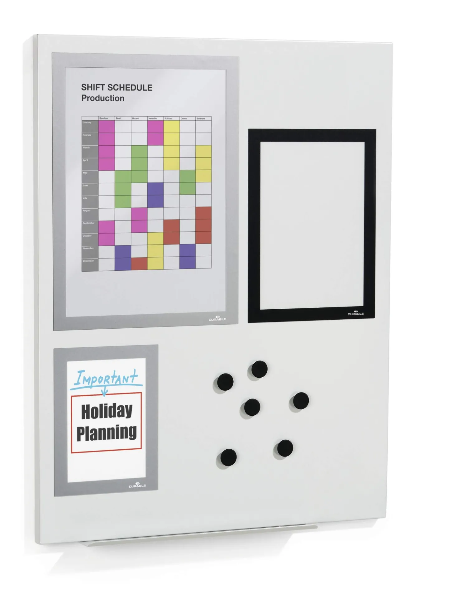 Magnetisk Infotavla Durable DURAFRAME Magnetic Board S, 60x45 cm