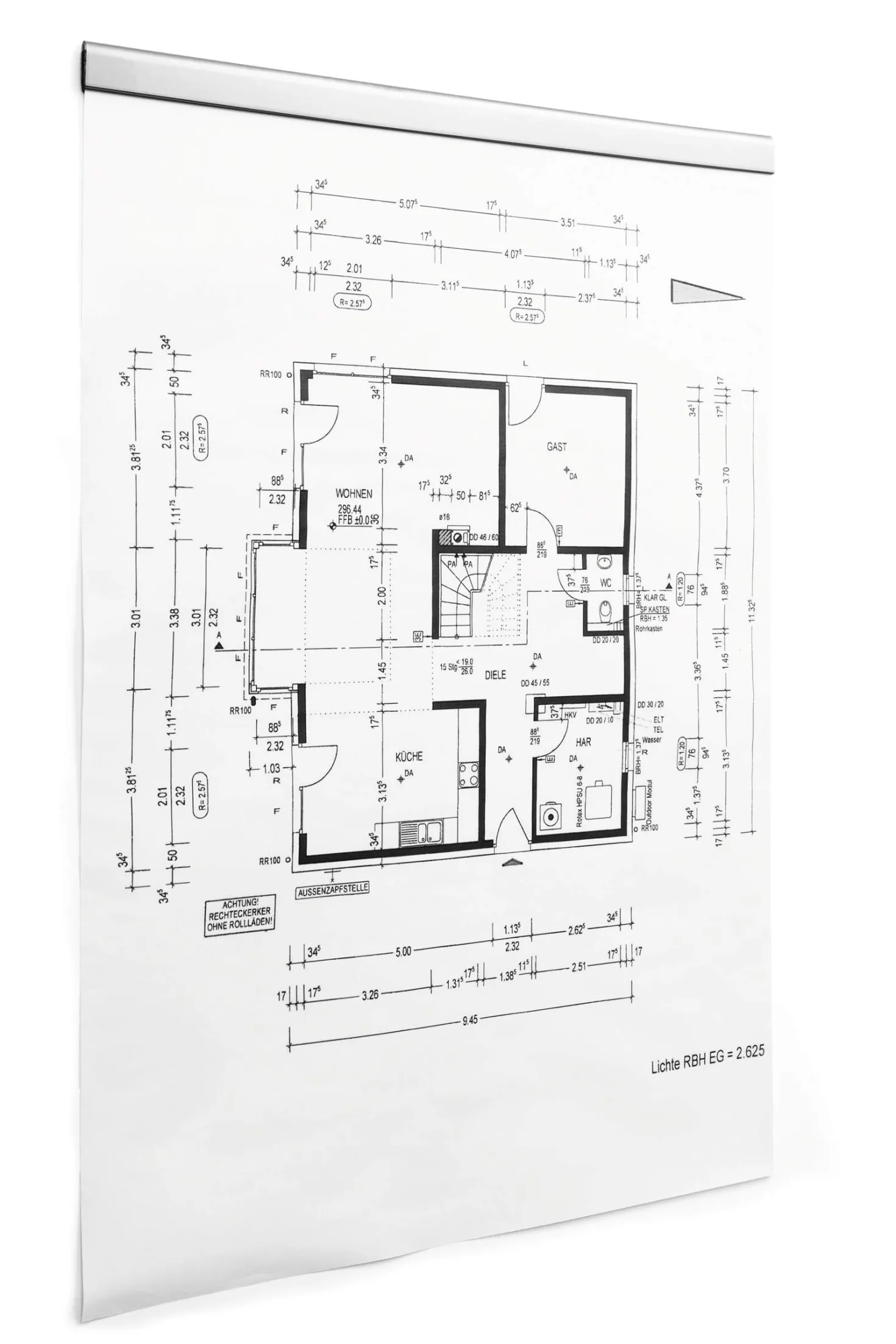 Magnetisk klämskena Durable DURAFIX® RAIL 297 mm