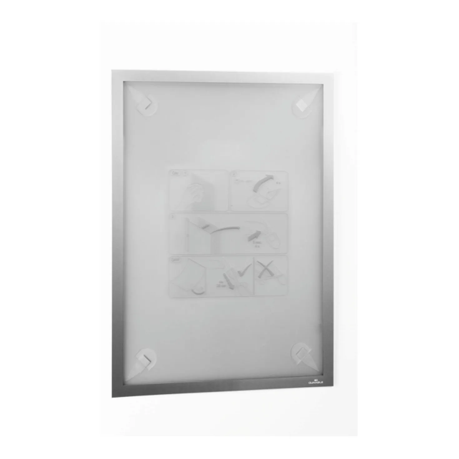Magnetram Durable Duraframe Wallpaper A3, silver, väggmontage