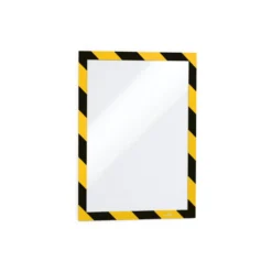 Magnetram Durable Duraframe A4, gul/svart säkerhetsfärg, 2 st