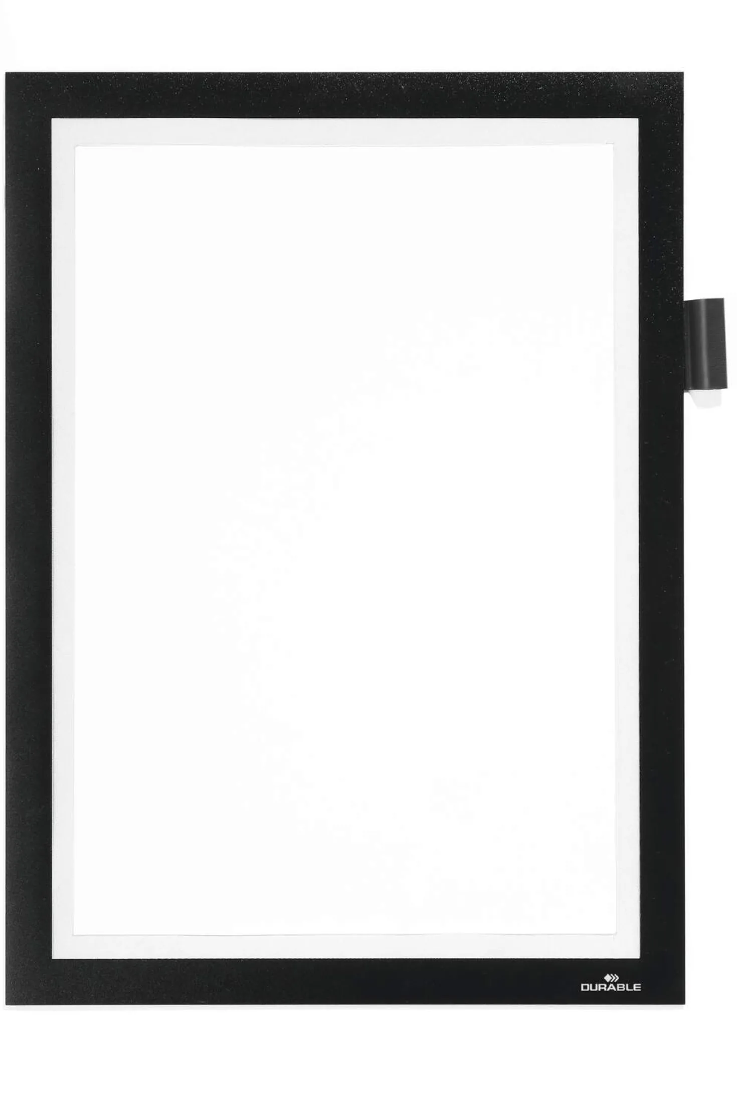 Magnetram Durable Duraframe Note A4, svart, integrerad pennhållare
