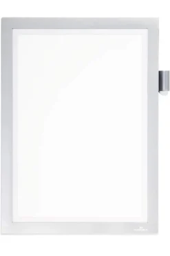 Magnetram Durable Duraframe Note A4, silver, med pennhållare