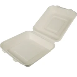 Matlåda Papstar Bagasse odelad, vit, 300 st
