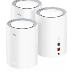Mesh Wi-Fi 6-system CUDY M3000 AX3000, 2,5G WAN, 3-pack