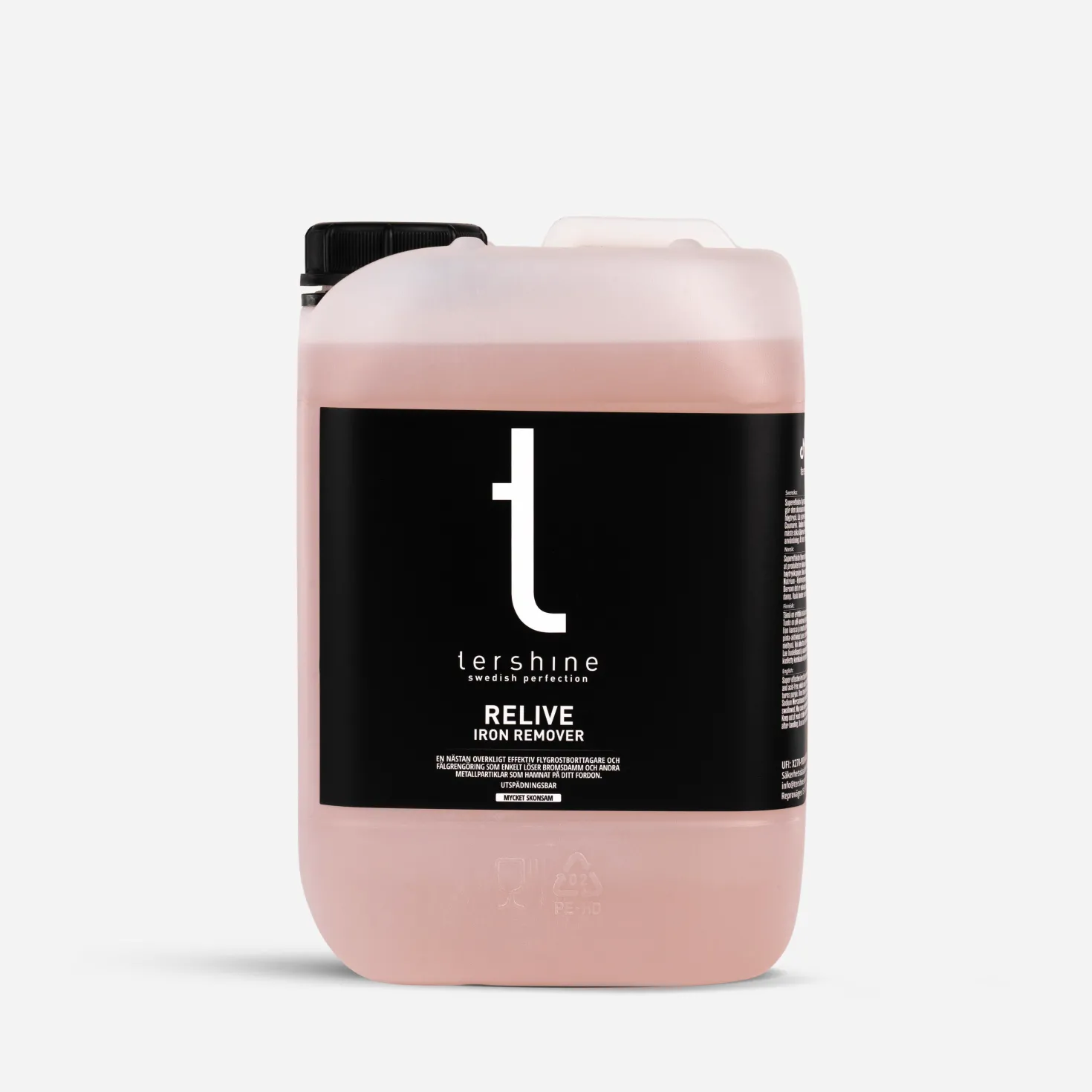Mikrofibertvättmedel Tershine Refresh Fiber Wash, fosfatfritt, 5 L