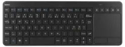 Mini Tangentbord Deltaco TB-504 Trådlöst, nordisk, touchpad, svart