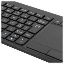 Mini Tangentbord Deltaco TB-504 Trådlöst, nordisk, touchpad, svart