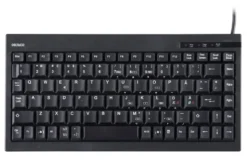 Minitangentbord Deltaco TB-5V Nordisk layout, 89 tangenter, USB, svart