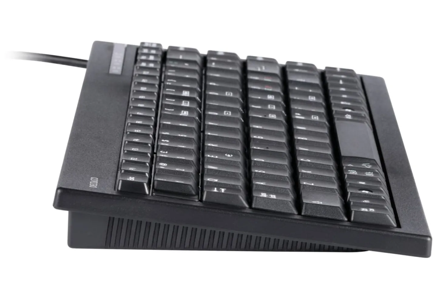 Minitangentbord Deltaco TB-5V Nordisk layout, 89 tangenter, USB, svart
