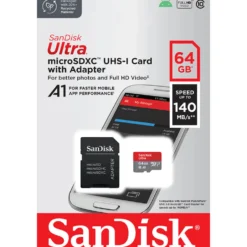 Minneskort SanDisk Ultra MicroSDXC, 64GB, 150 MB/s, A1