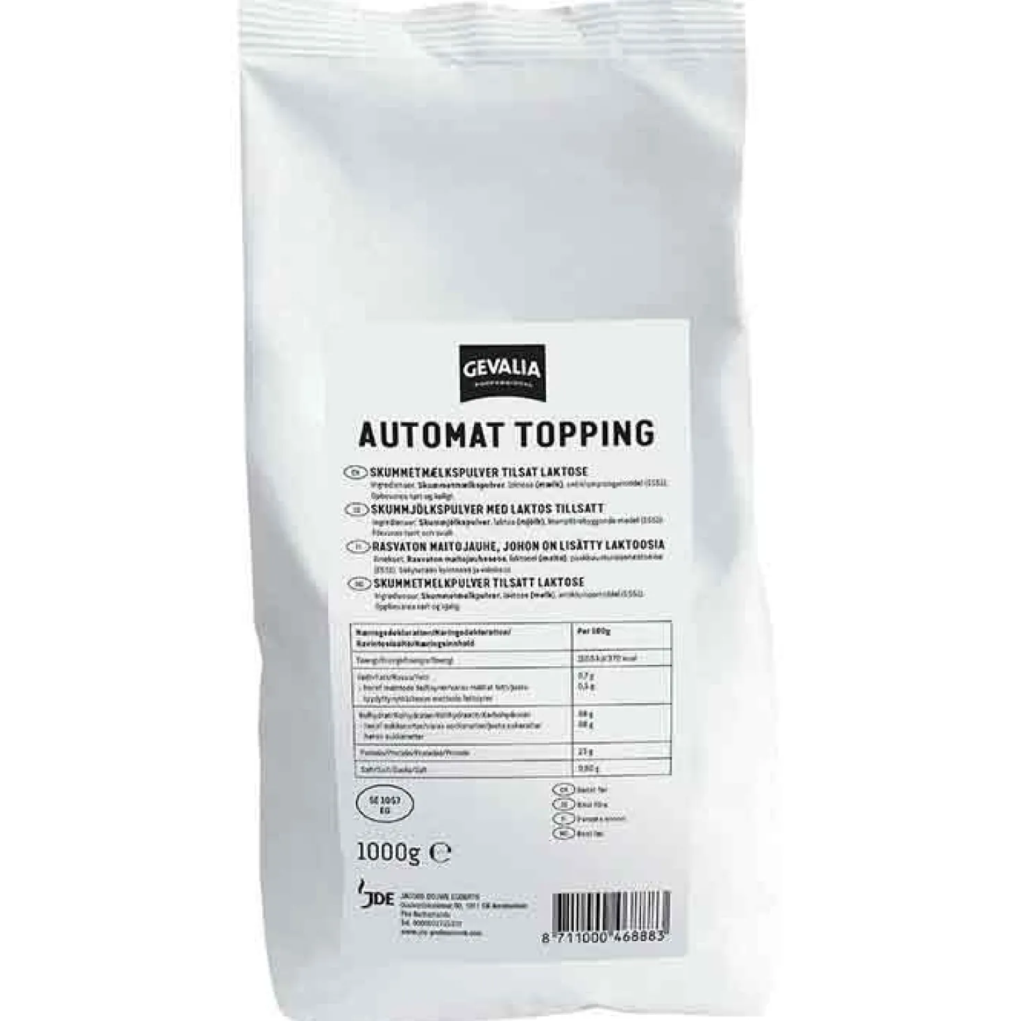 Mjölkpulver Gevalia Torrmjölk för kaffemaskin, 1 kg, 10 st
