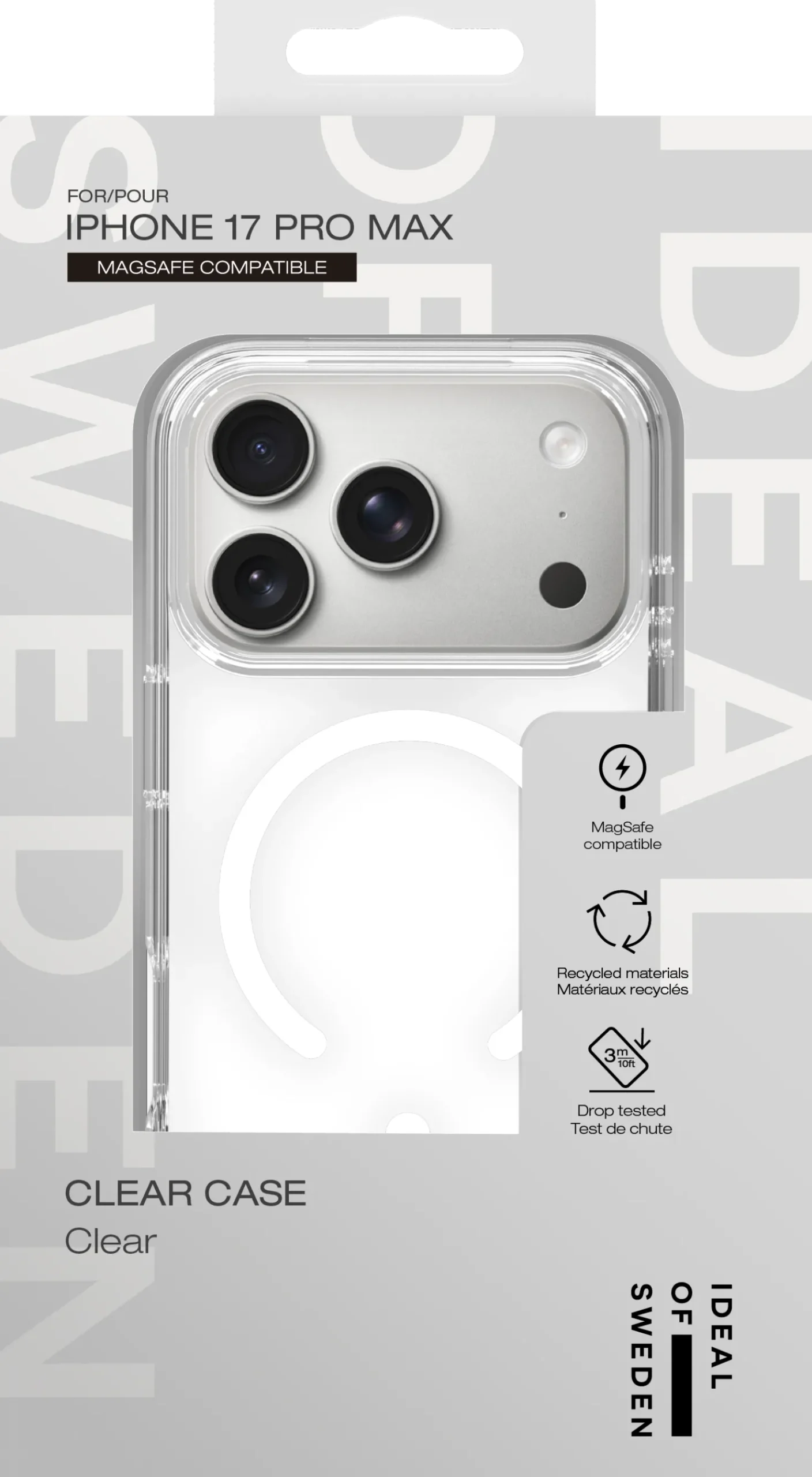 Mobilskal IDEAL OF SWEDEN MagSafe iPhone 17 Pro Max, transparent