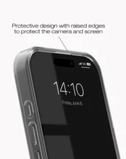 Mobilskal IDEAL OF SWEDEN MagSafe iPhone 16, genomskinlig tonad svart