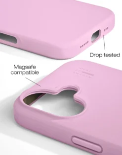 Mobilskal IDEAL OF SWEDEN MagSafe iPhone 16, silikon, bubbelgumrosa