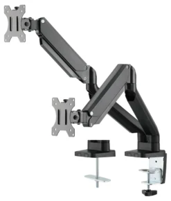 Monitorarm Deltaco OFFICE ARM-0351 Dubbel, gasfjäder, 17-32 tum