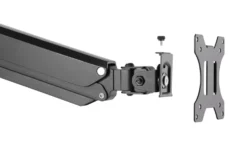 Monitorarm Deltaco OFFICE ARM-0351 Dubbel, gasfjäder, 17-32 tum