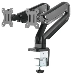 Monitorarm Deltaco OFFICE ARM-0351 Dubbel, gasfjäder, 17-32 tum