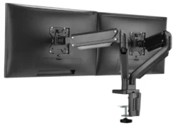 Monitorarm Deltaco OFFICE ARM-0351 Dubbel, gasfjäder, 17-32 tum