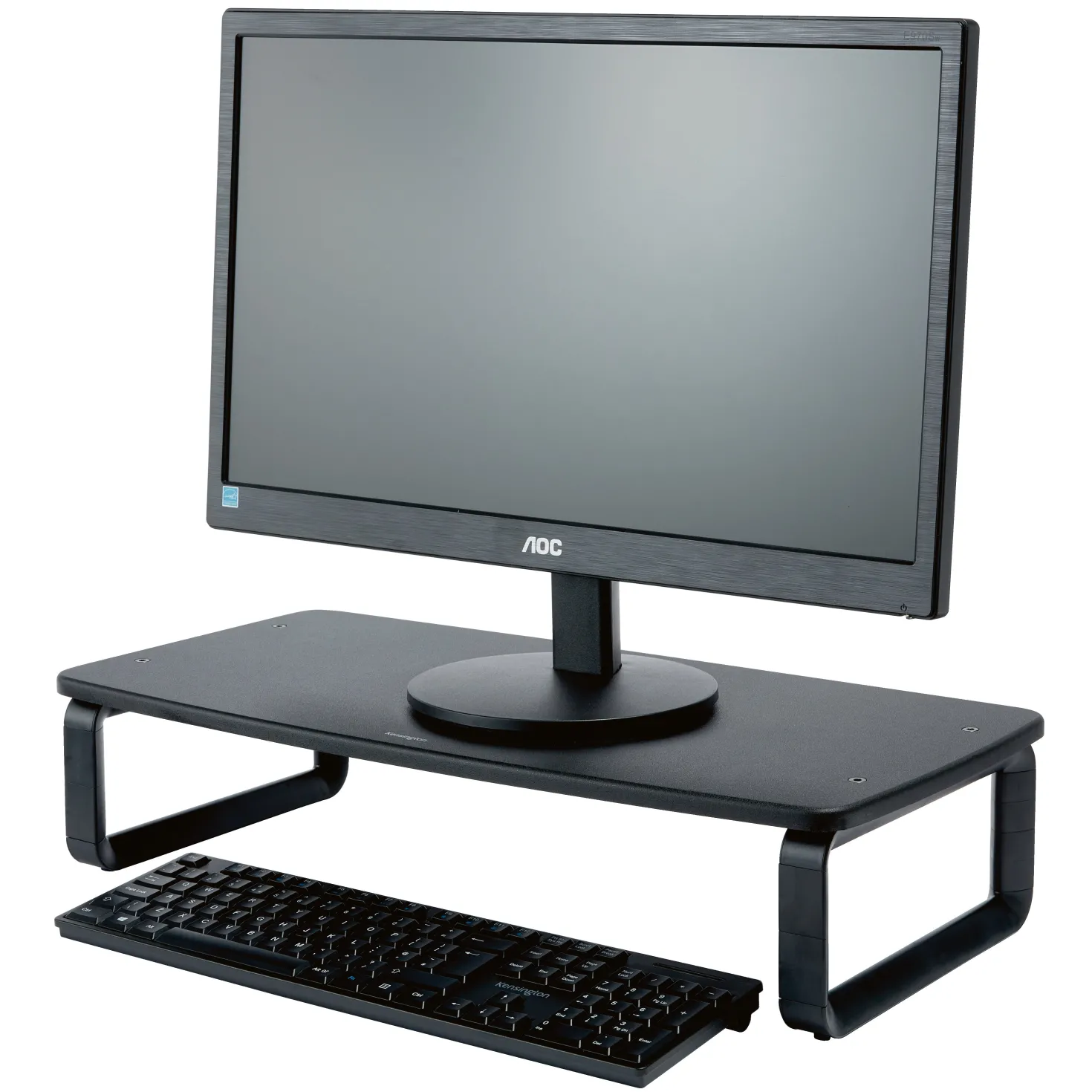 Monitorstativ Kensington Justerbart, svart, max 61 cm