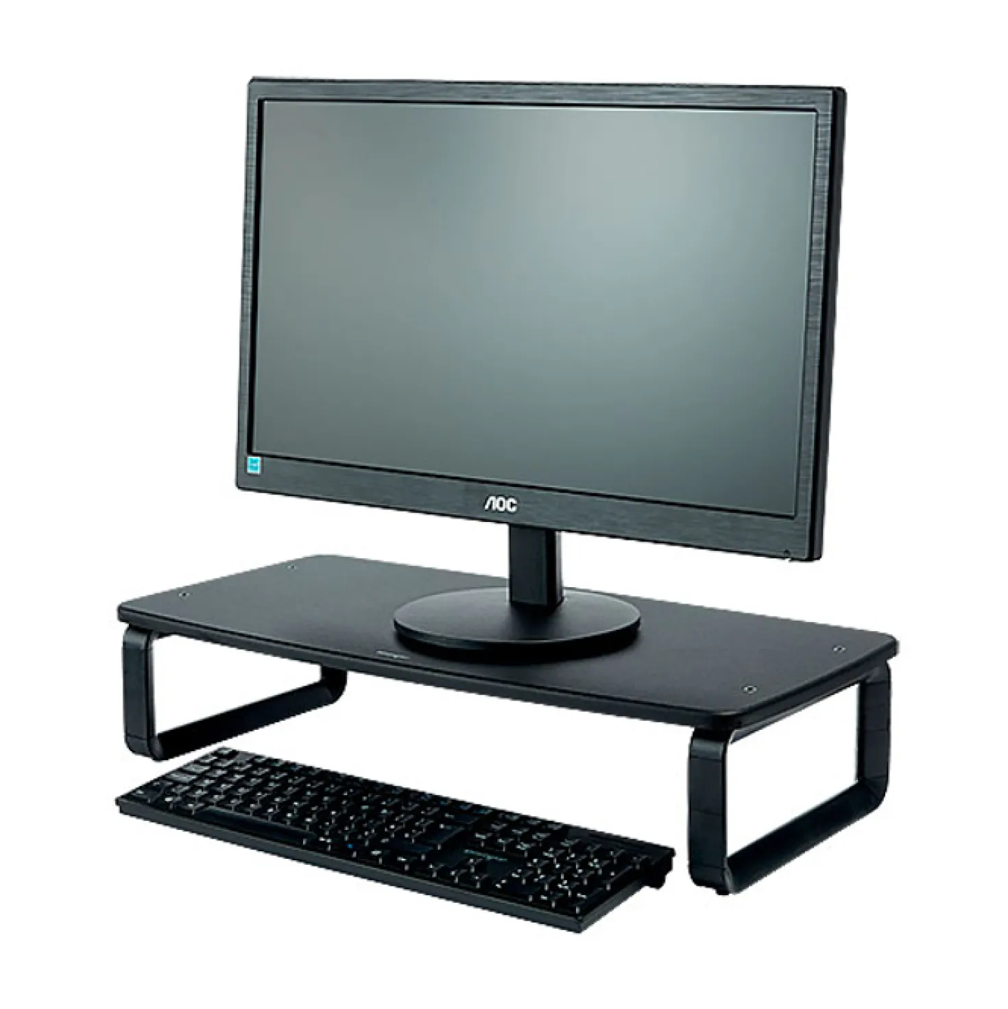 Monitorstativ Kensington Justerbart, svart, max 61 cm