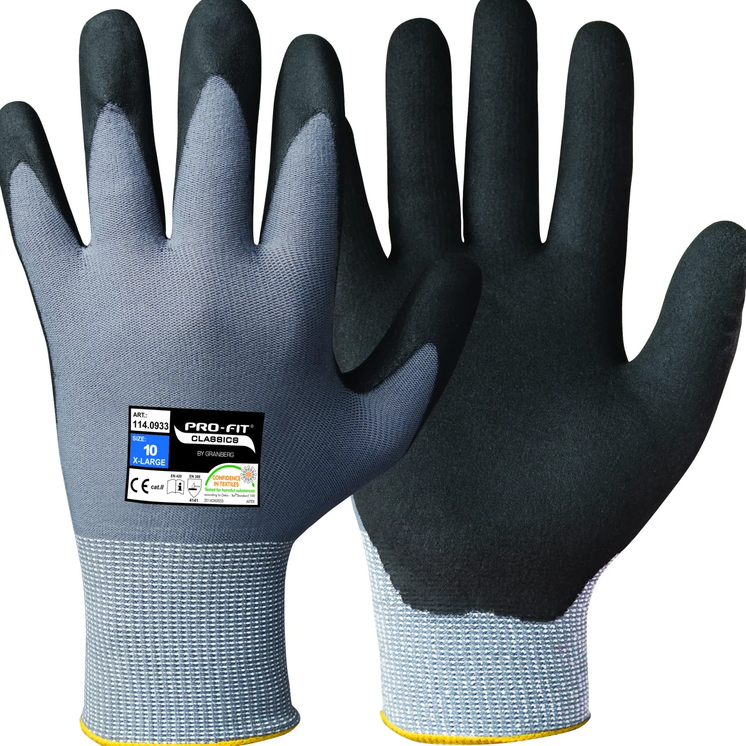 Montagehandske Granberg Powerfit Touchscreen, svart