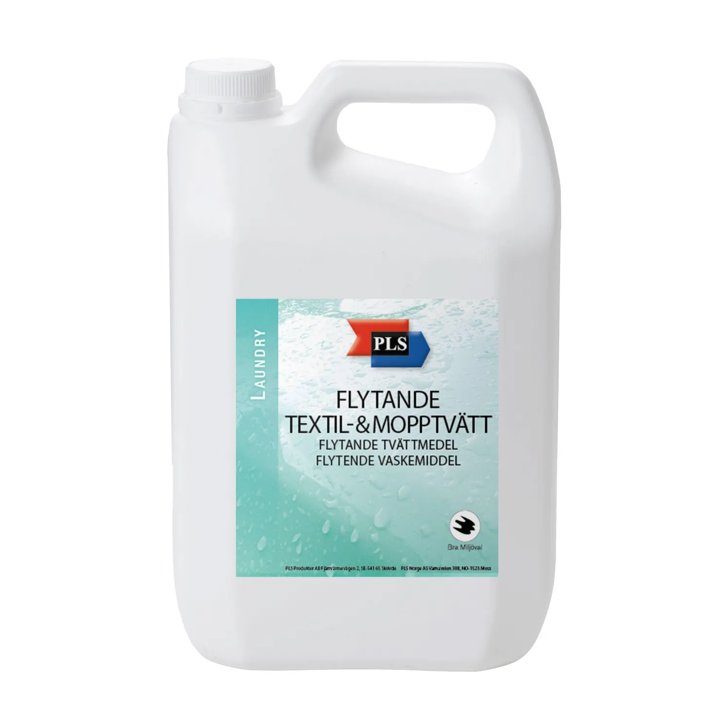 Mopptvättmedel PLS Textil- och mopptvätt, flytande, 5 liter