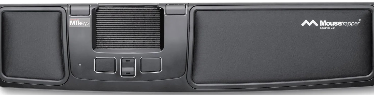 Mousetrapper Advance 2.0 Ergonomiskt pekdon, svart/vit, USB Type-A