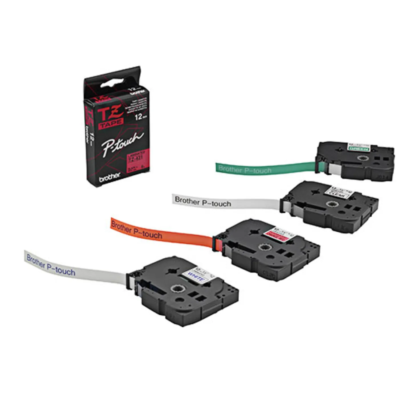 Märkband Brother TZe-S251 Extra Starkt, svart/vit, 24mm x 8m