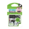 Märkband Dymo D1 Durable, vit/svart, 12mm x 3m