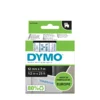 Märkband Dymo D1, 12mm, blå text på vitt band