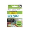 Märkband Dymo D1, 6mm, svart på gul