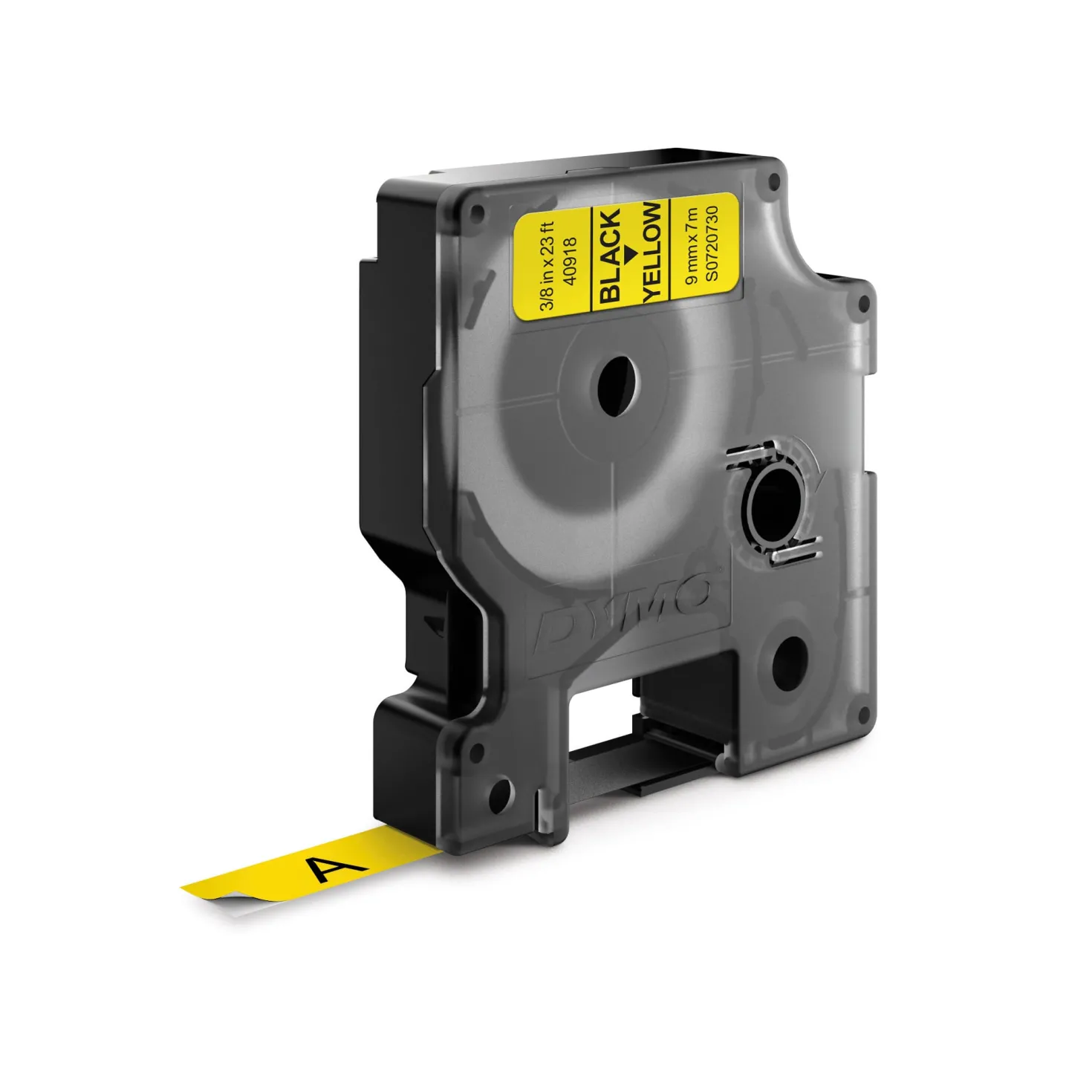 Märkband Dymo D1 Svart/Gul, 9mm x 7m