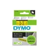 Märkband Dymo D1 svart på gul, 12mm x 7m