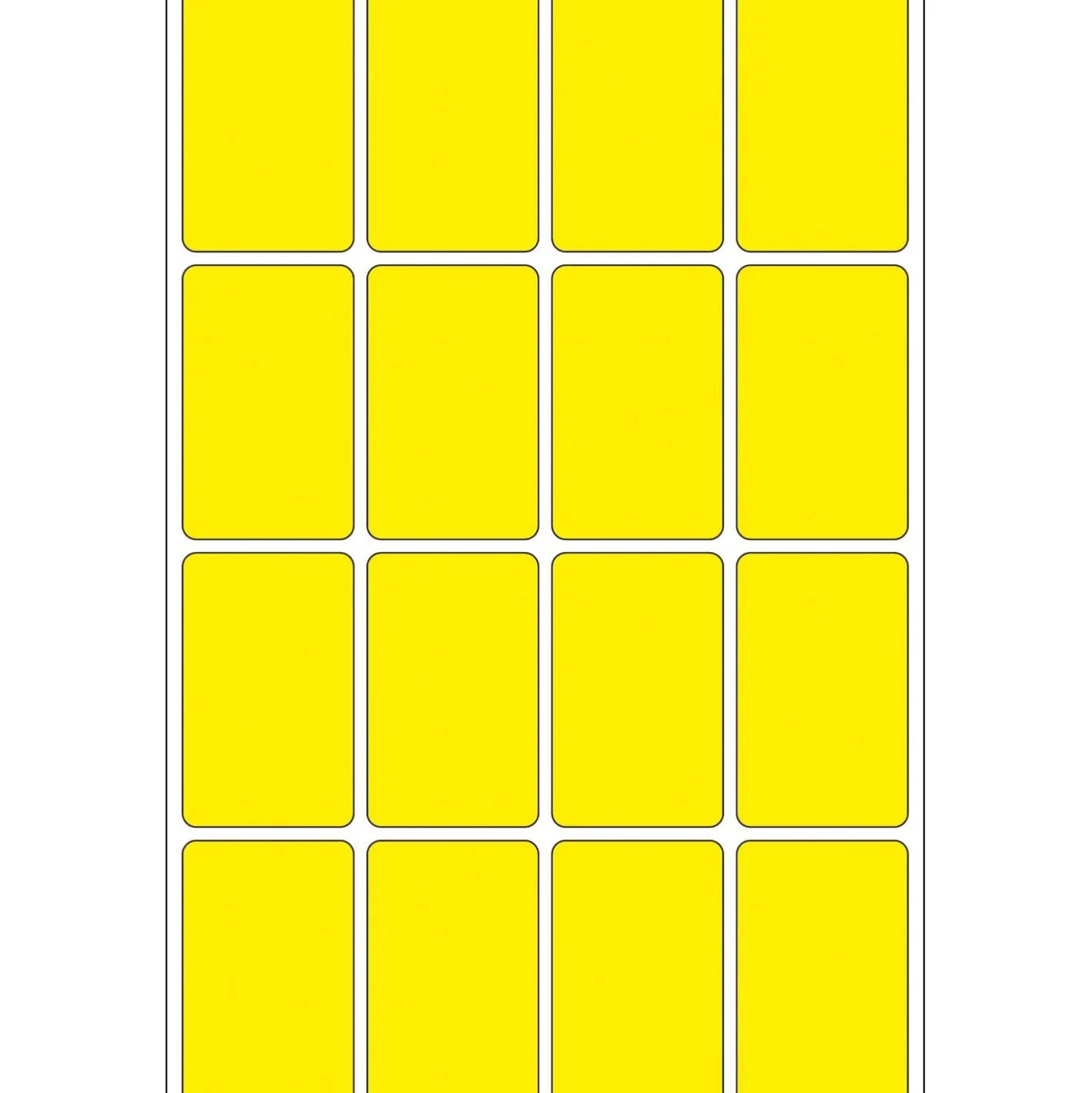 Märketikett Herma KP 25x40, gul, 512 st