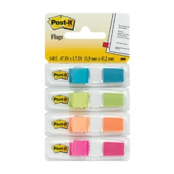 Märkflik Post-it Index 683-4ABX, blandade färger, 4 färger