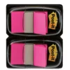 Märkflik Post-it Index 680 Cerise, 2-pack