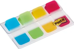 Märkflik Post-it Index Strong, blå lime grön röd, 4 färger