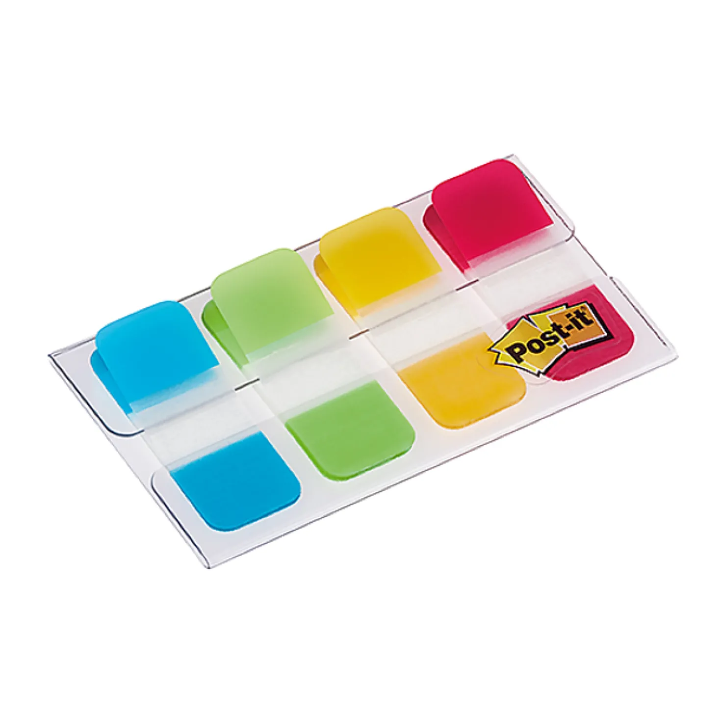 Märkflik Post-it Index Strong, blå lime grön röd, 4 färger