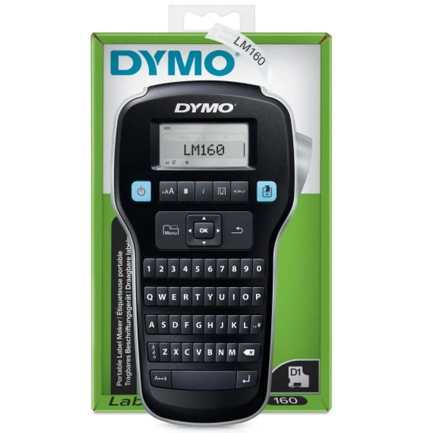 Märkmaskin Dymo LabelManager 160, QWERTY, svart