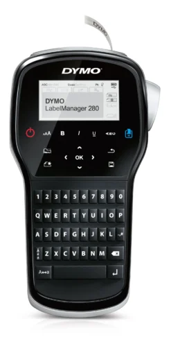 Märkmaskin Dymo LM 280, QWERTY, laddningsbar, PC-anslutning