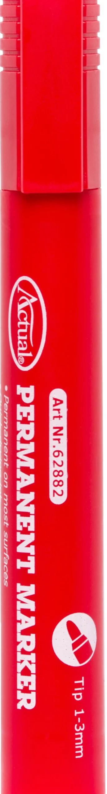 Märkpenna Actual Permanent, rund spets, röd