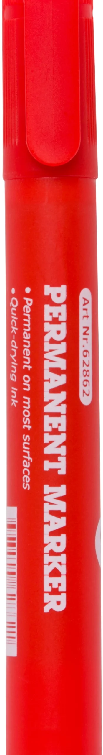 Märkpenna Actual Permanent, skuren spets 2-4 mm, röd, påfyllningsbar