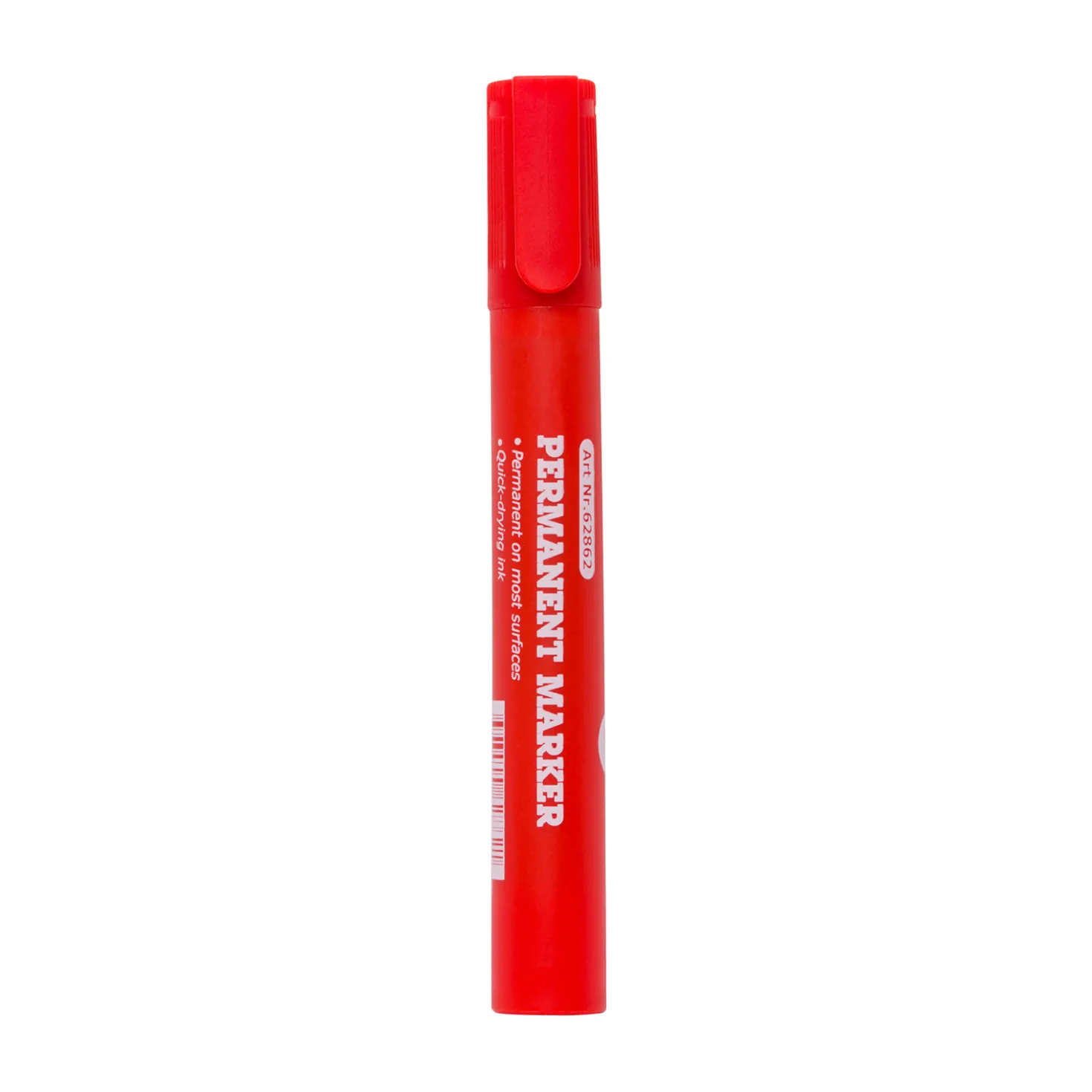 Märkpenna Actual Permanent, skuren spets 2-4 mm, röd, påfyllningsbar