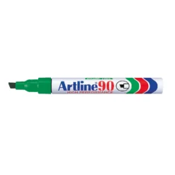 Märkpenna Artline 90, grön, permanent, snedställd spets, 2–5 mm