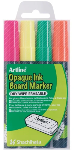 Märkpenna Artline Opaque Board Marker, 2 mm, 4-pack