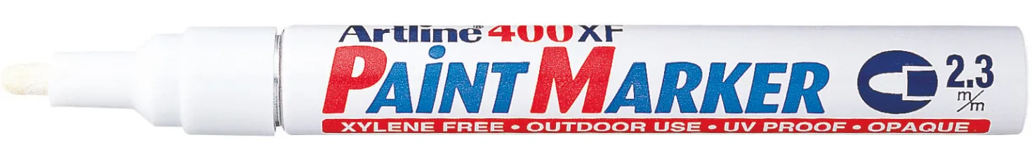 Märkpenna Artline PaintMarker 400XF, vit, 2,3 mm
