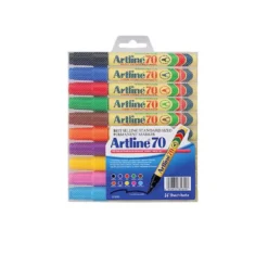 Märkpenna Artline 70, permanent, 1,5 mm, 10-pack sorterade färger